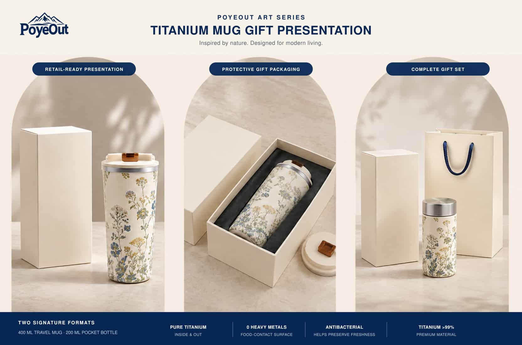 PoyeOut Introduces the New Art Series Titanium Insulated Travel Mug-PoyeOut PoyeOut Introduces the New Art Series Titanium Insulated Travel Mug-PoyeOut
